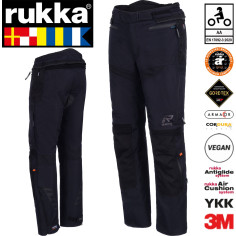 Rukka Gore-Tex PRO motorcykelbukser ARMAGATE 3-lags laminat vandtæt med D3O Air XTR beskyttere CE AA