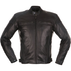 Modeka motorcykel læderjakke RUVEN slim-fit urban look let og smidig med beskyttere