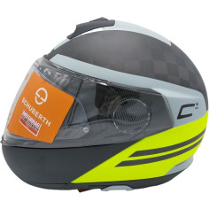 Schuberth flip-up hjelm C4 Pro Carbon SPECIAL EDITION premium hjelm med solskærm og Max Vision 120 Pinlock