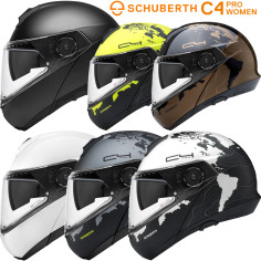 Schuberth flip-up hjelm C4 PRO WOMEN til kvinder med Max Vision Pinlock 120 og solskærm