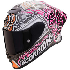 Scorpion Exo-R1 Evo Air FIM Racing #1 Aron Canet full-face racerhjelm med pinlock og ekstra visir