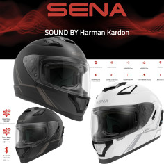 Sena full-face hjelm STRYKER smart motorcykelhjelm inkl. Bluetooth 5 headset med lyd af Harman Kardon
