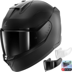 Shark full-face hjelm D-SKWAL 3 Dark Shadow Edition ECE 22.06 + EKSTRA VISIR