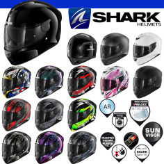 Shark full-face hjelm D-SKWAL 2 med solskærm og 100% Max Vision Pinlock