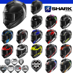 Shark sport full-face hjelm SPARTAN GT CARBON med solskærm og Max Vision Pinlock