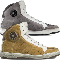 Stylmartin motorcykelsko COLORADO lædersneakers vandafvisende CE med beskyttere
