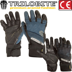 Trilobite motorcykelhandsker PARADO herre CE aramid denim læder