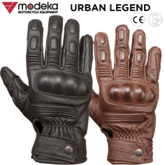 Modeka motorcykelhandsker URBAN LEGEND læder CE med touch spids