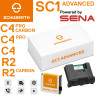 Schuberth kommunikationssystem SC1 ADVANCED til C4 / C4 Pro / C4 Pro Carbon / R2 / R2 carbon hjelme med FM radio